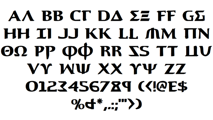 Aegis字体 1