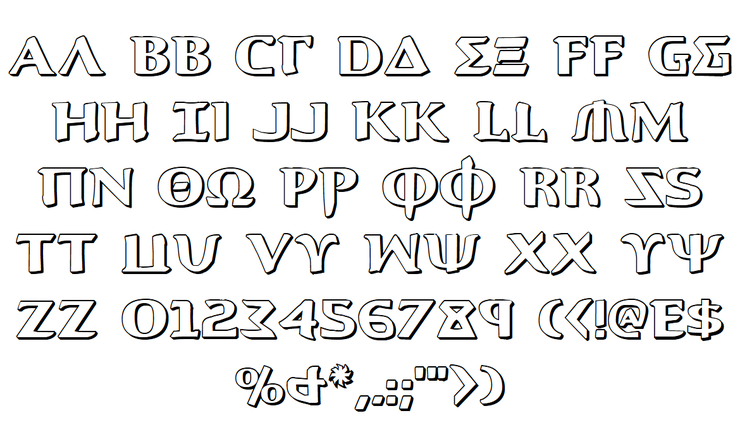 Aegis字体 2