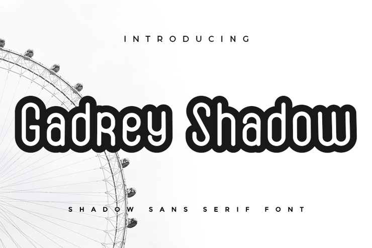 Gadrey Shadow字体 1