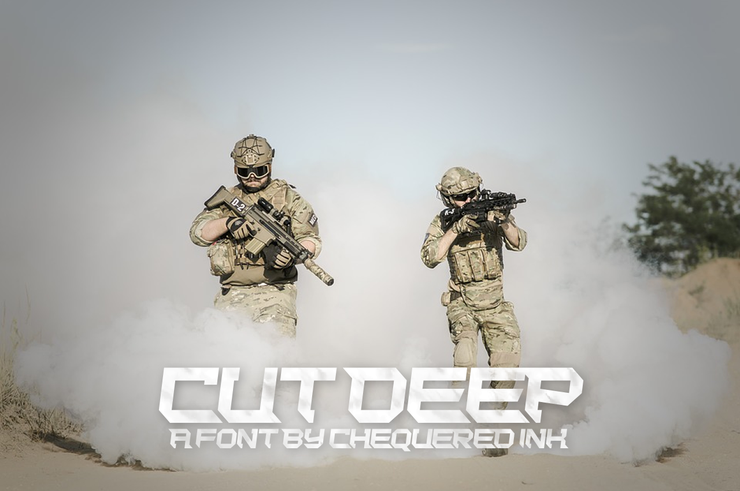 Cut Deep字体 1