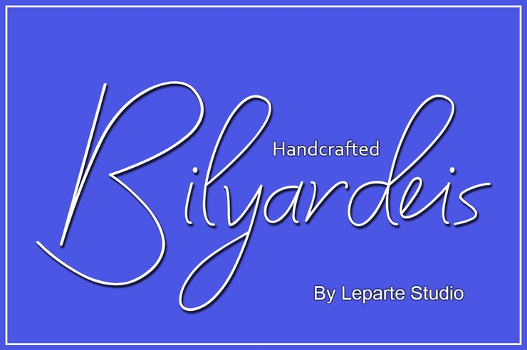 Bilyardeis字体 3