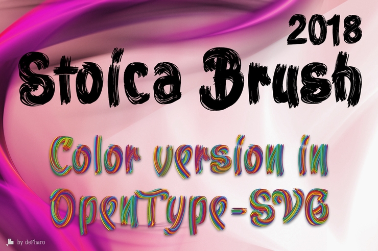 Stoica Brush字体 3