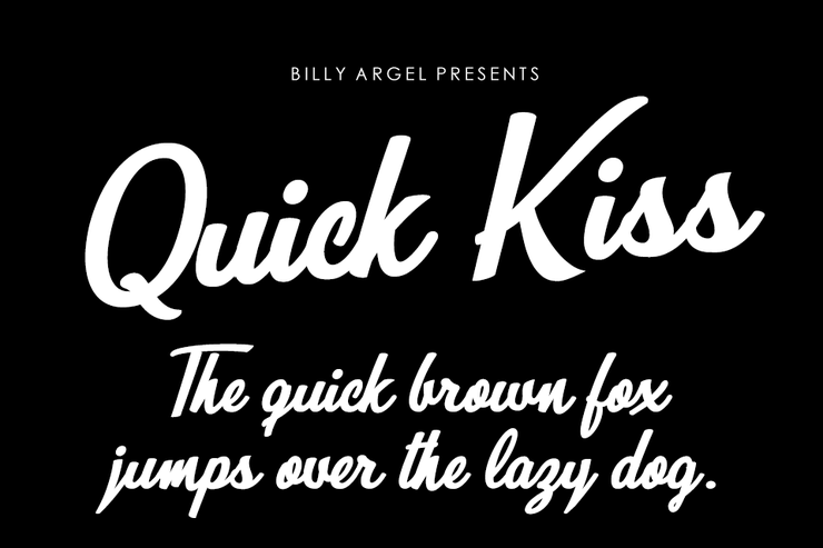 Quick Kiss字体 1