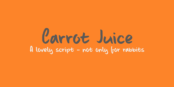 DK Carrot Juice字体 1