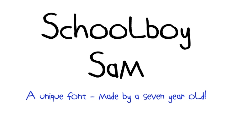 Schoolboy Sam字体 1