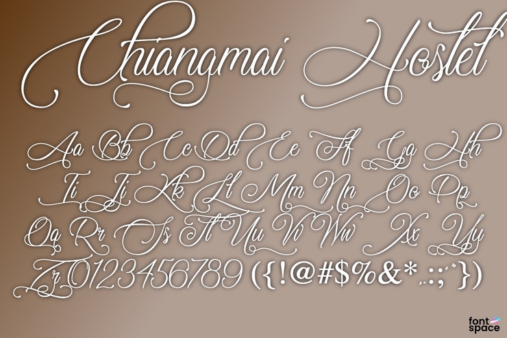 Chiangmai Hostel字体 3