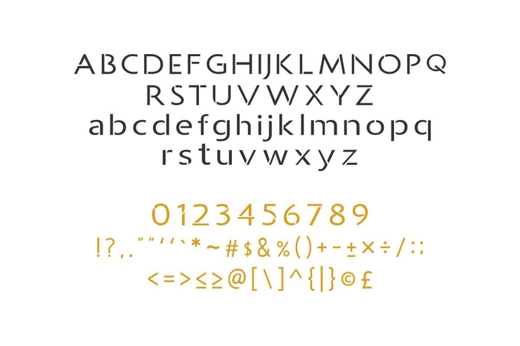 Allcan字体 3