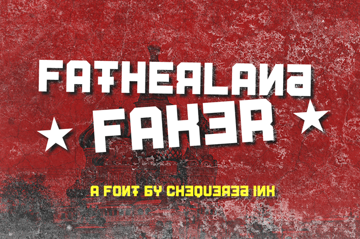 Fatherland Faker字体 1