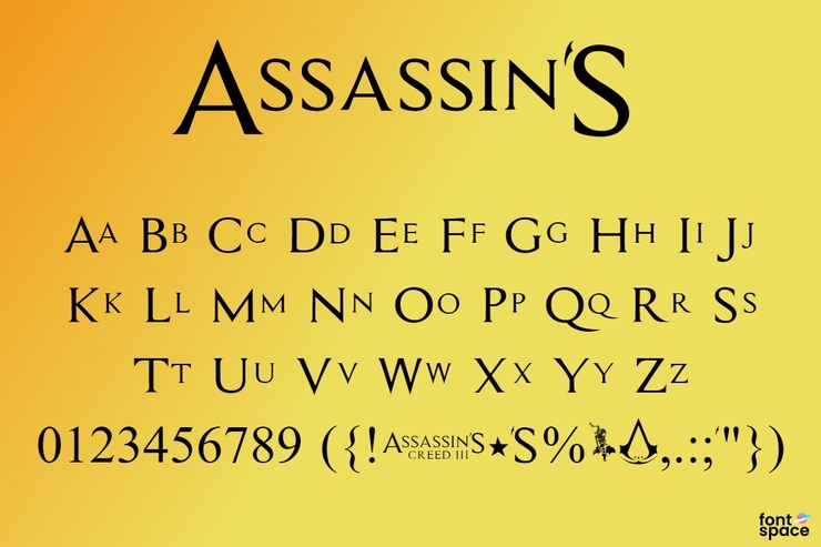 Assassin's字体 2