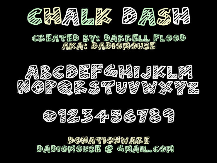 Chalk Dash字体 1