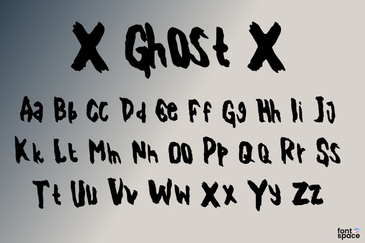 X Ghost X字体 1