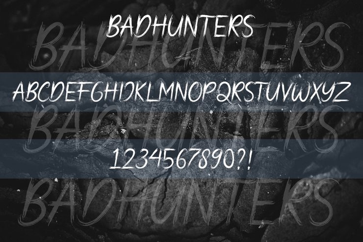 Bad Hunters字体 2