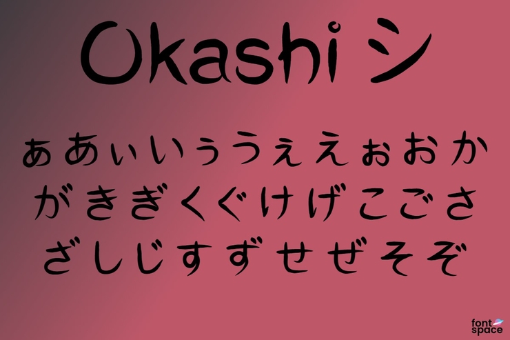 Okashi字体 2