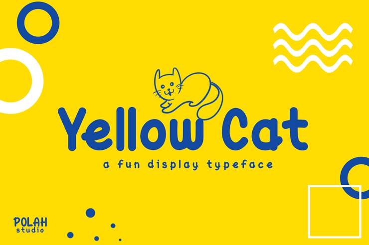 Yellow Cat字体 1
