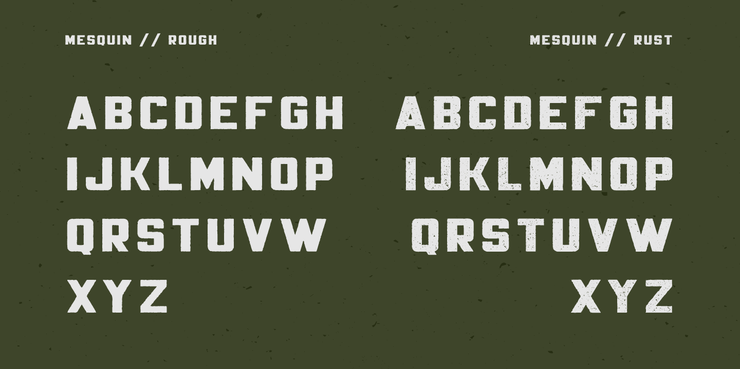Mesquin字体 9