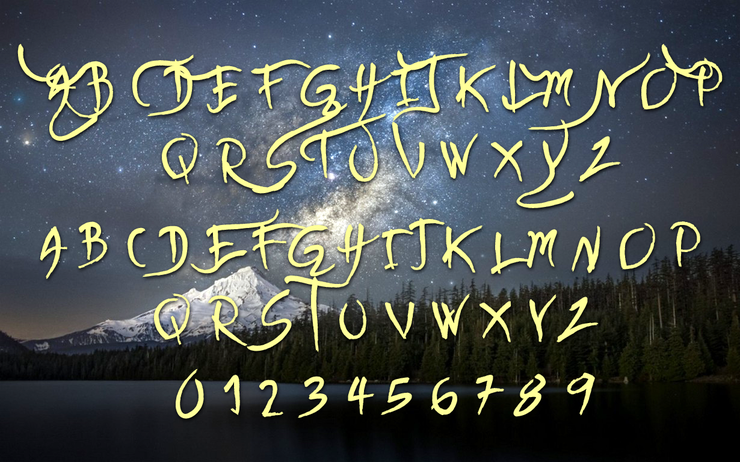 The space between Us字体 4