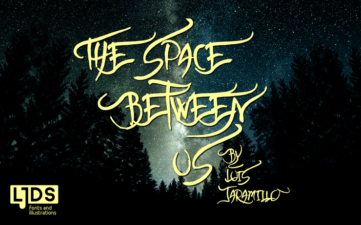 The space between Us字体 5
