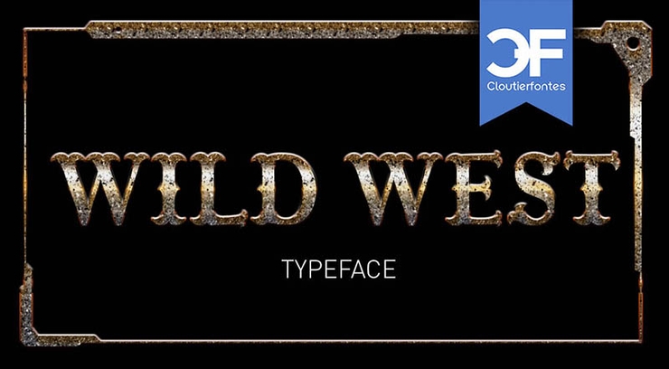 CF Wild West字体 1