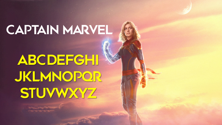 Captain Marvel字体 2