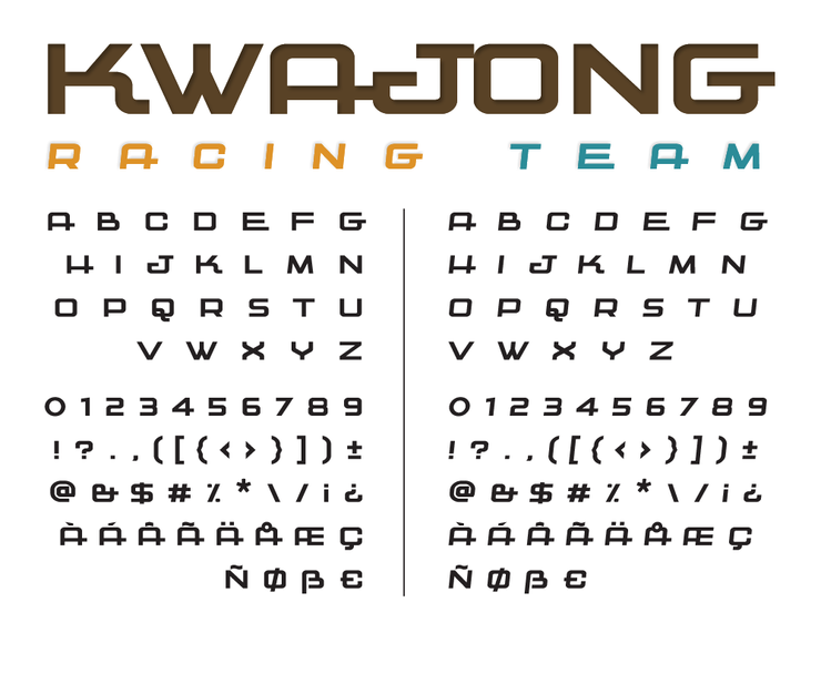 Kwajong字体 2