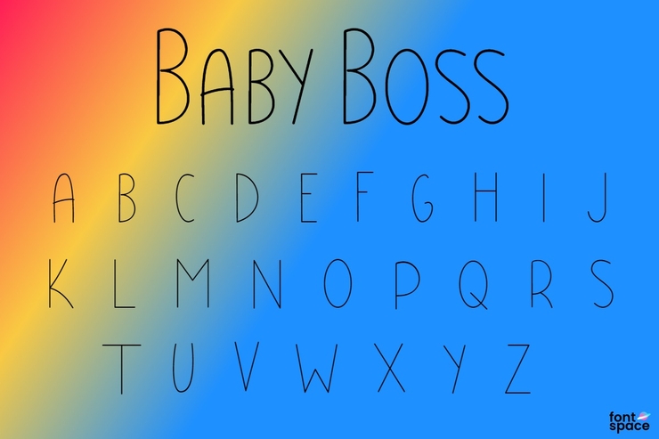 Baby Boss字体 1