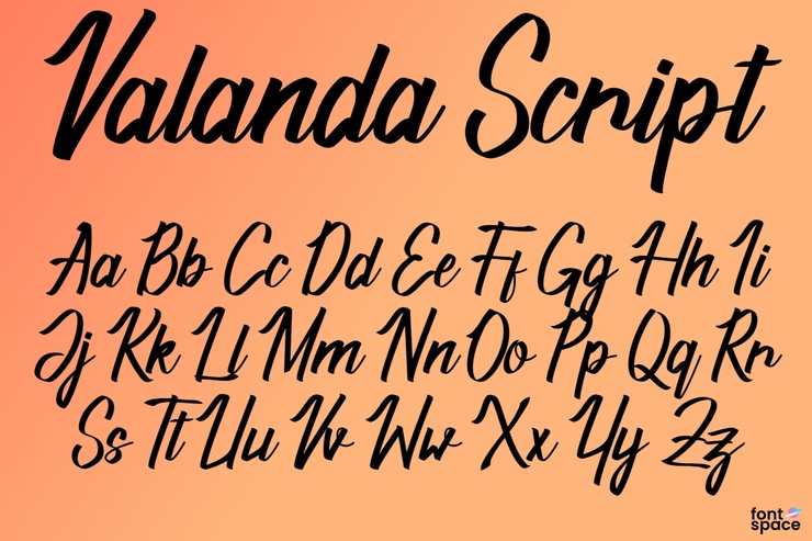 Valanda Script字体 1