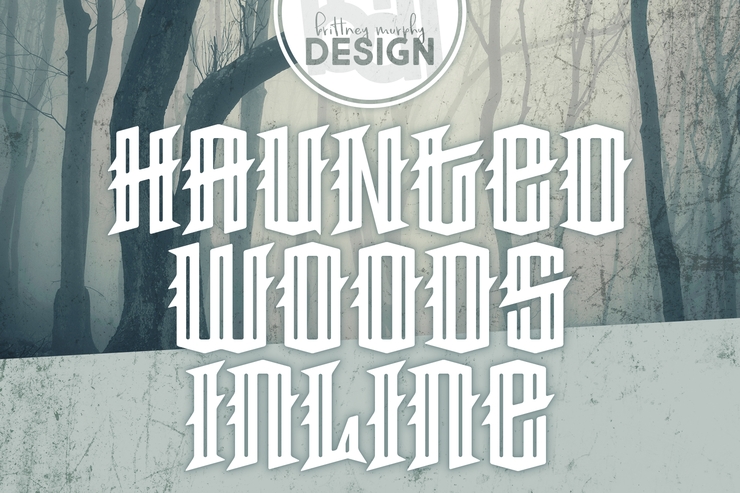 Haunted Woods Inline字体 1