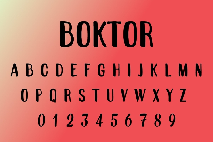 Boktor字体 1
