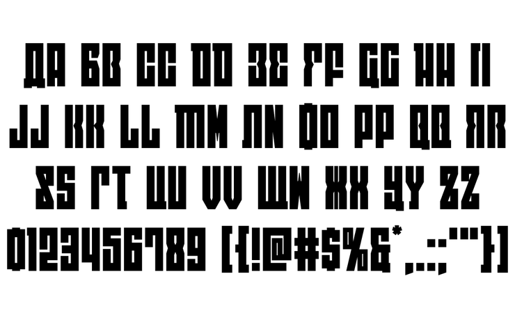 EAST-west字体 3