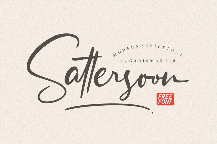 Sattersoon字体 1