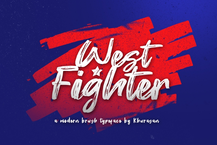 West Fighter字体 1