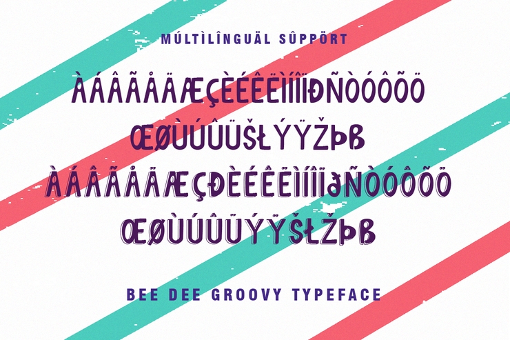 Bee Dee Groovy字体 2