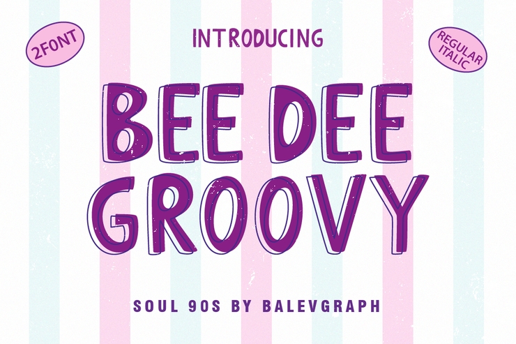 Bee Dee Groovy字体 3