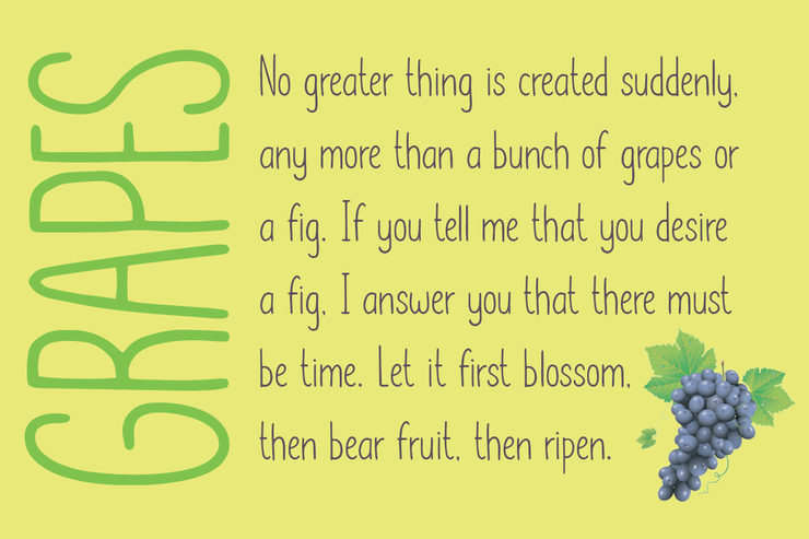 Lemon Grapes字体 1