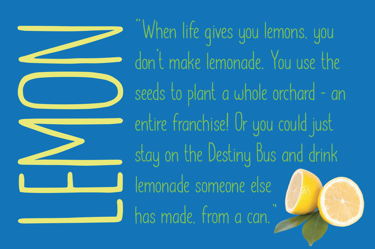 Lemon Grapes字体 3