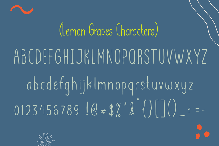 Lemon Grapes字体 5