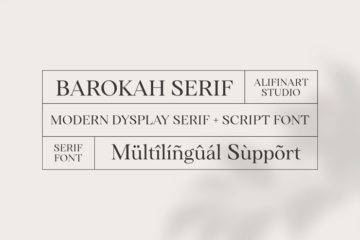 Barokah Serif字体 10