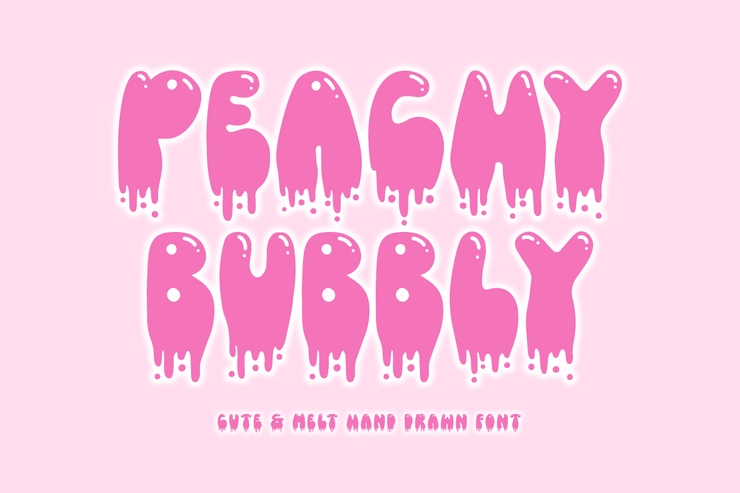 Peachy Bubbly字体 1