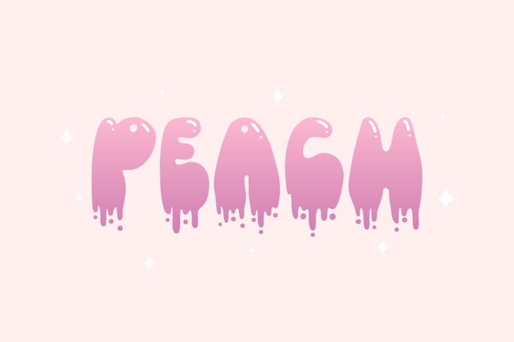 Peachy Bubbly字体 5