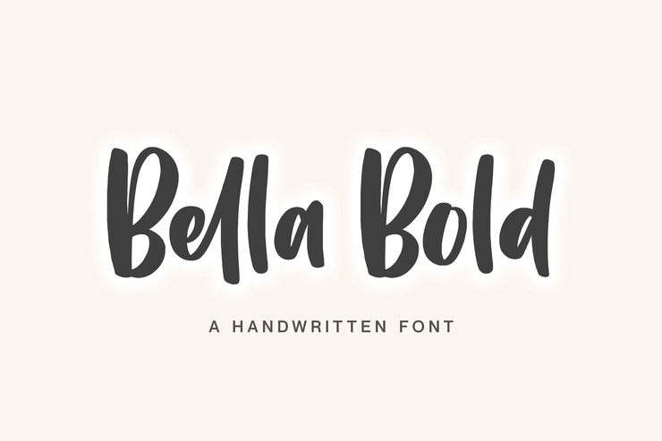 Bella Bold字体 1