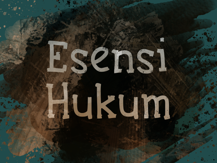 e Esensi Hukum字体 1