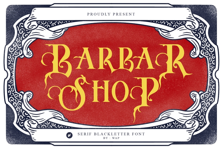 Barbar Shop字体 5