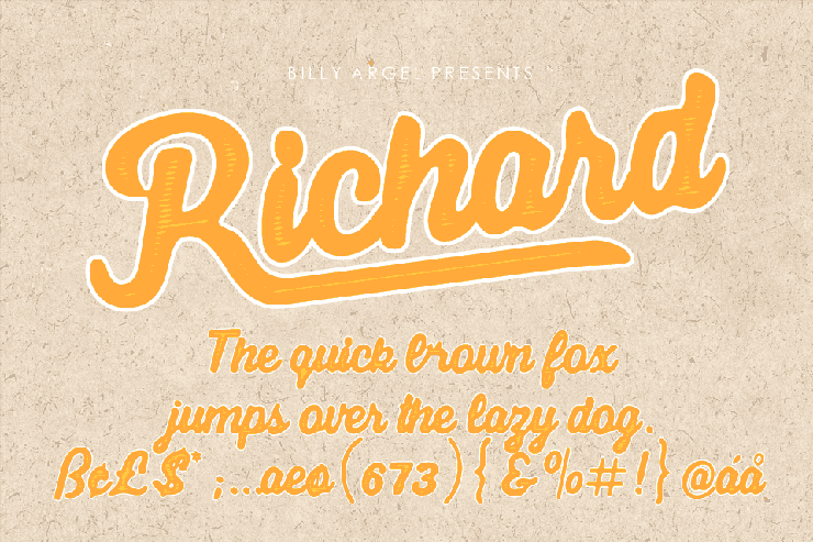 Richard Clean字体 6