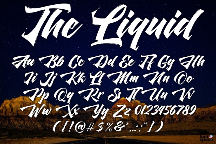 The Liquid字体 1