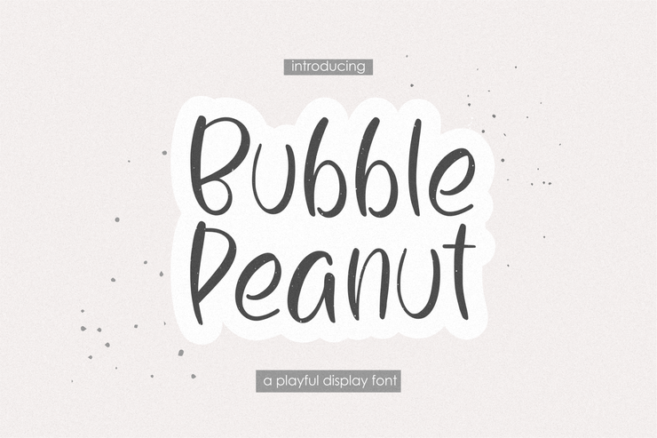 Bubble Peanut字体 1