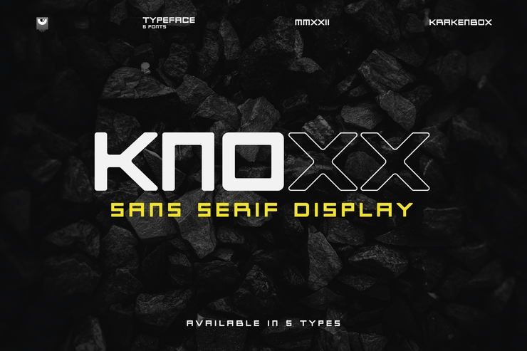 Knoxx字体 6