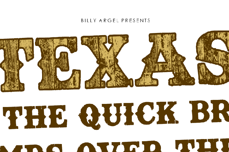 TEXASWOOD字体 1