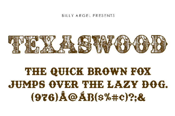 TEXASWOOD字体 2