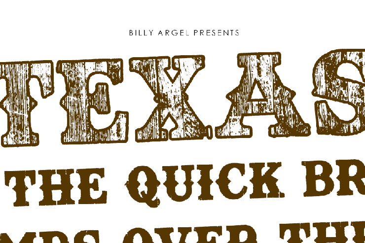 TEXASWOOD字体 3