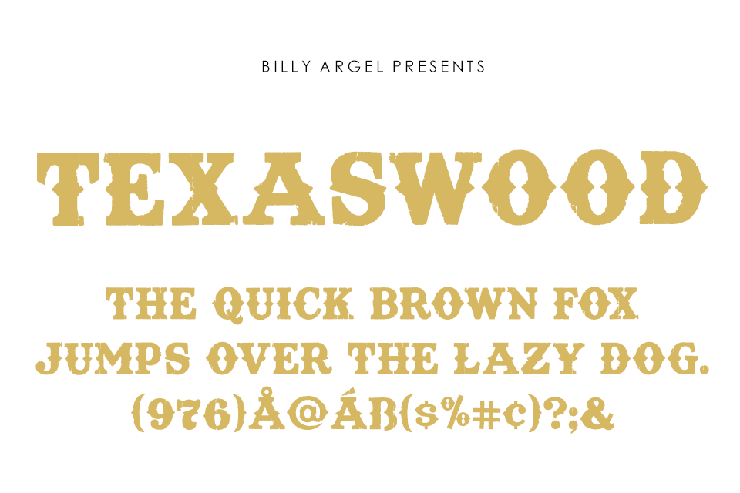 TEXASWOOD字体 4